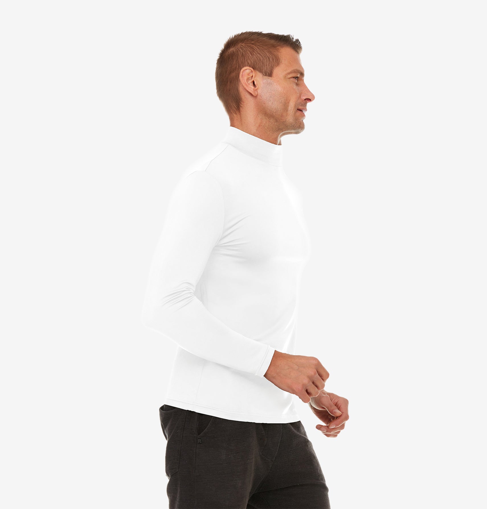 Men s Mock Neck Thermal Top Thermajohn