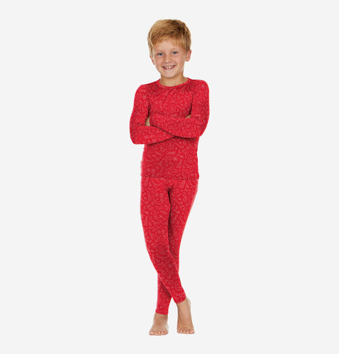 Thermajohn Christmas Set Base Layer Boys Pajama Gift Thermal Underwear Long Johns Winter Cold Weather Clothing