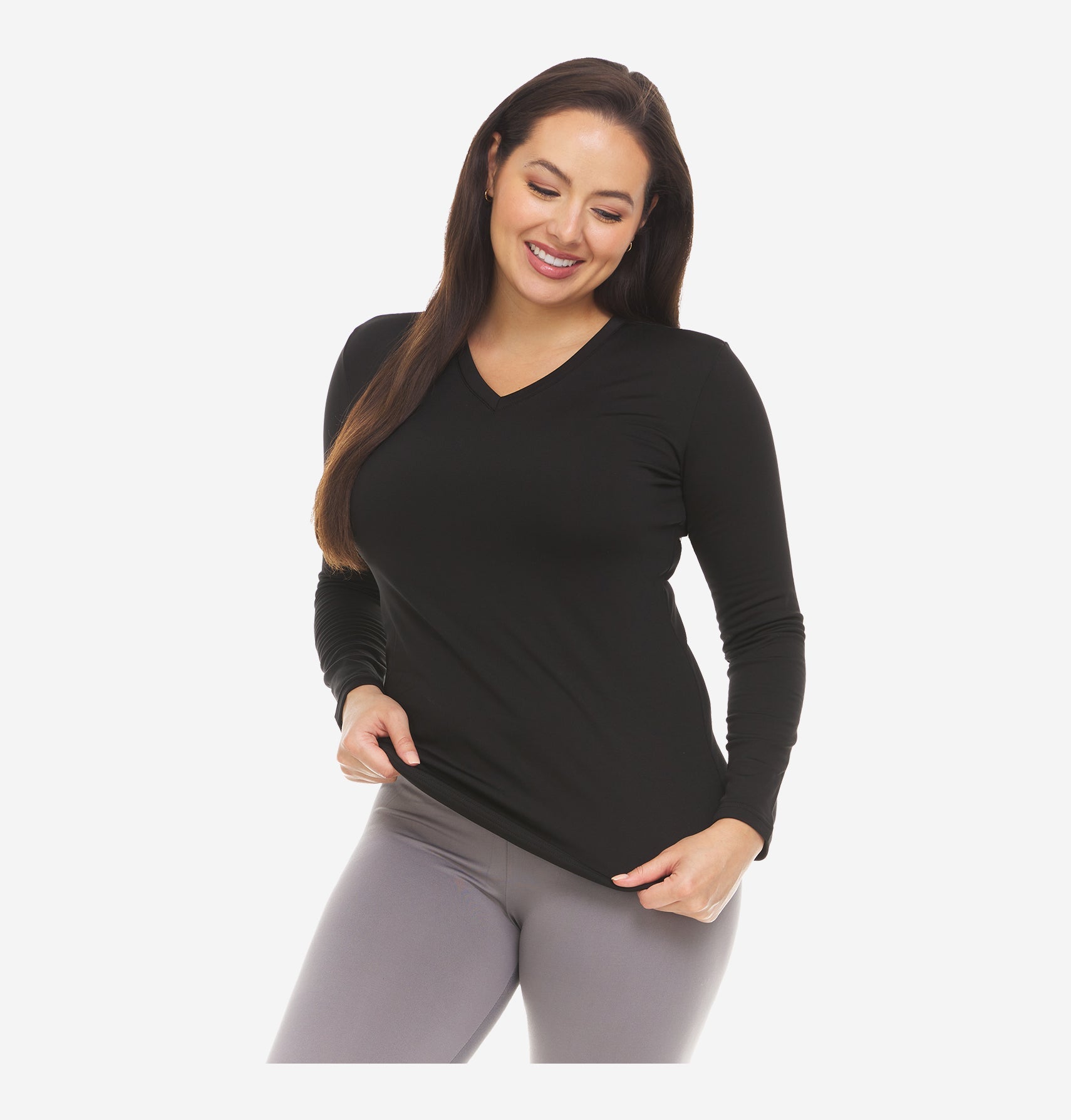 Women's v neck base layer discount