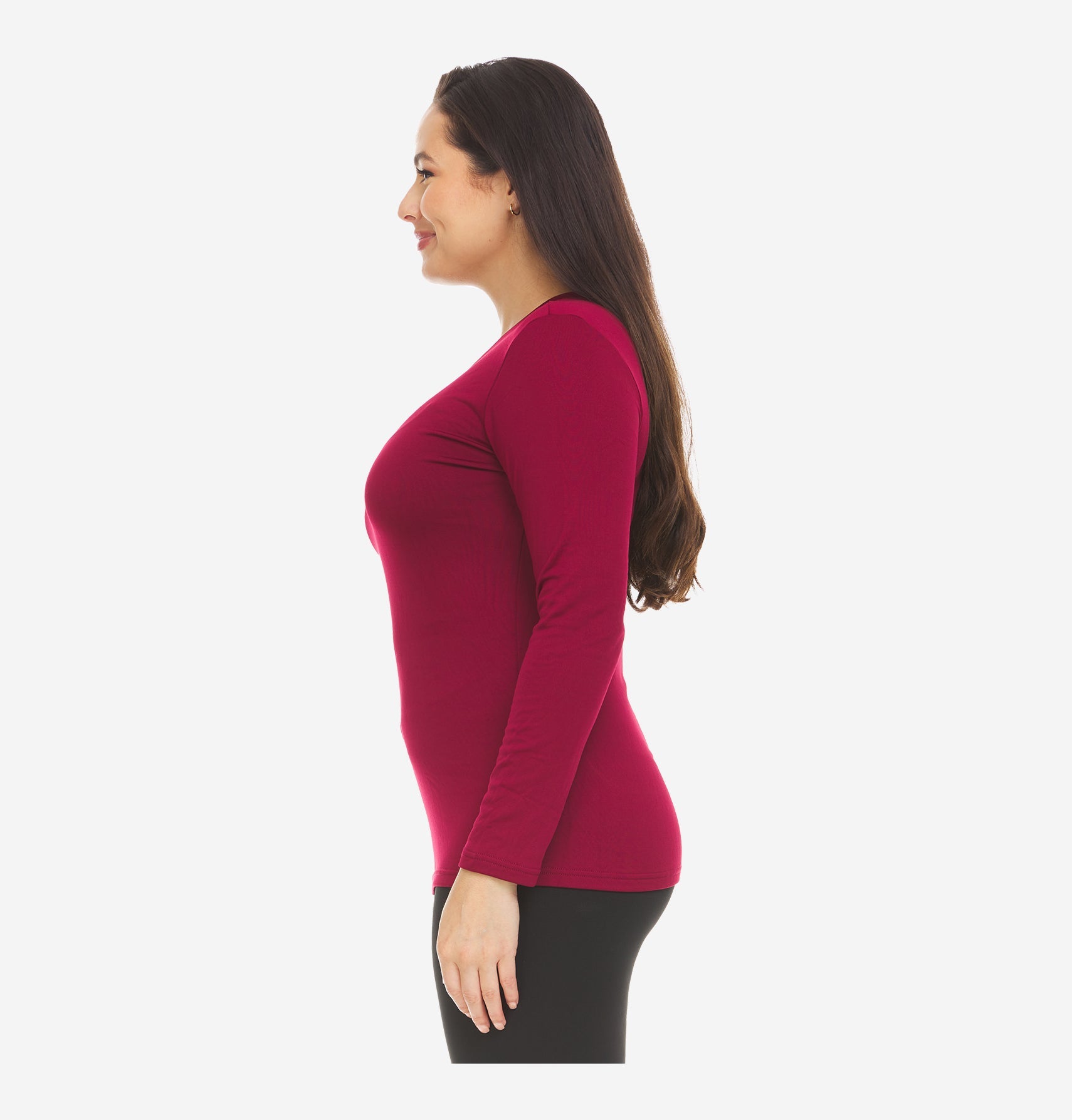 Women's thermal v neck tops on sale