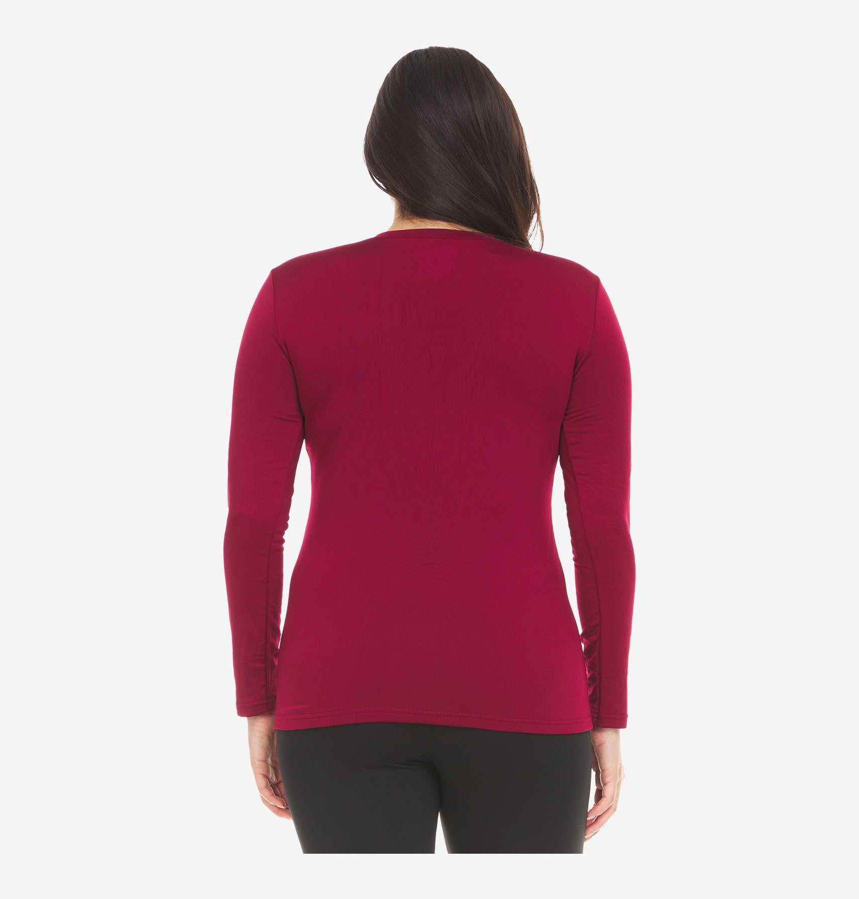 Women's thermal v neck tops top