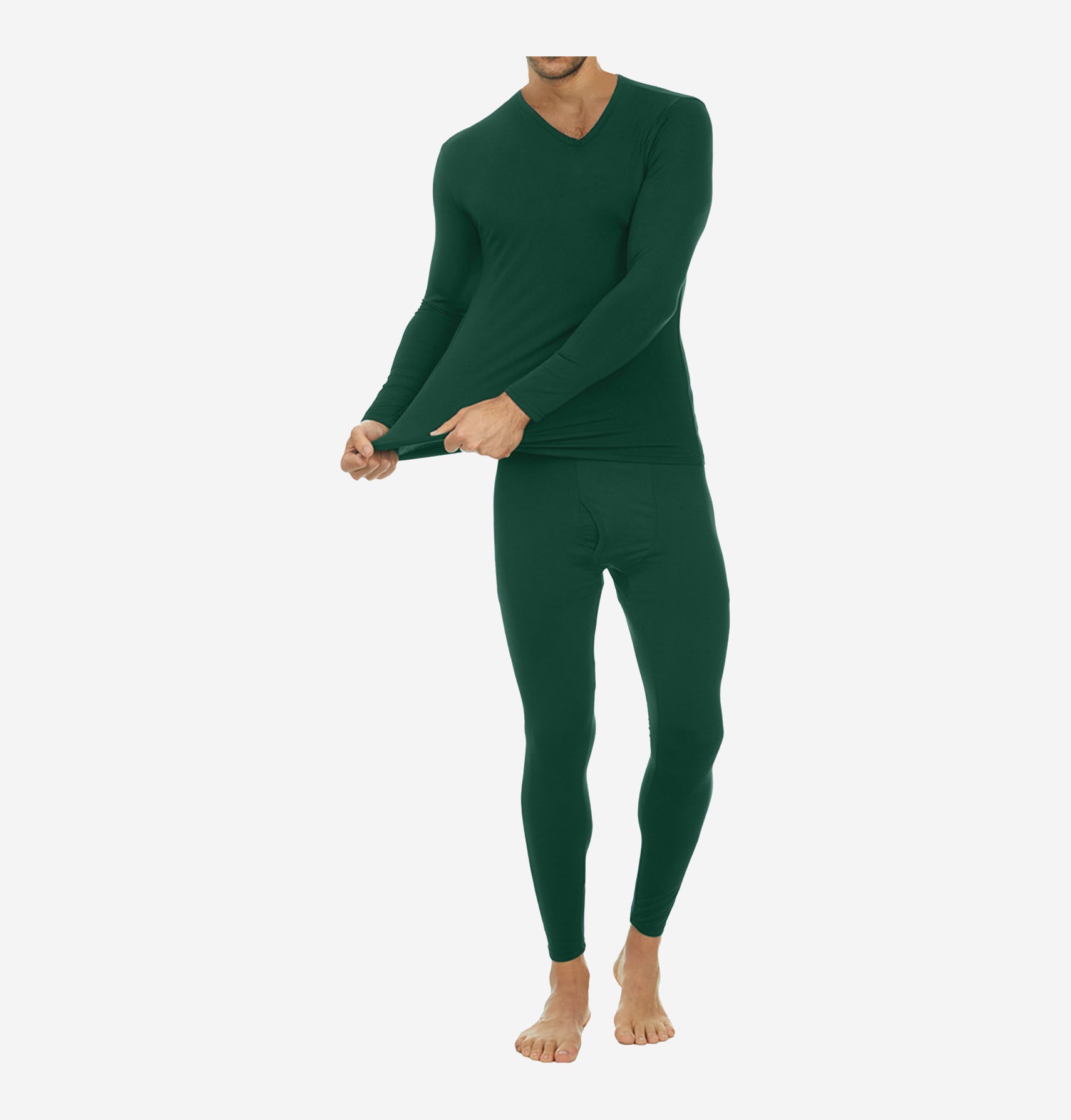 Mens thermal v neck outlet