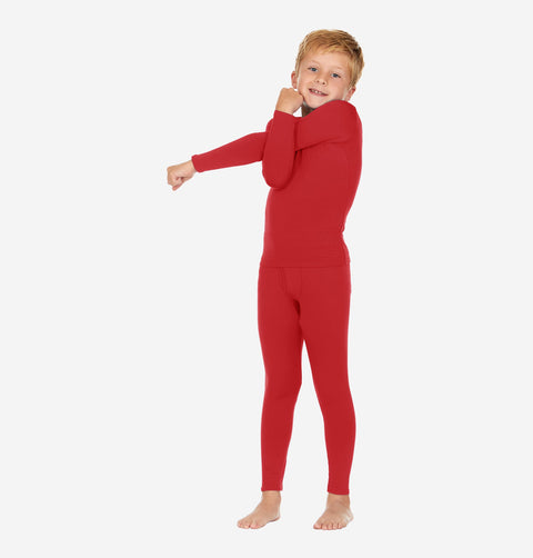 Thermajohn Red Thermal Underwear For Boys Long Johns Set Winter Wear Gift