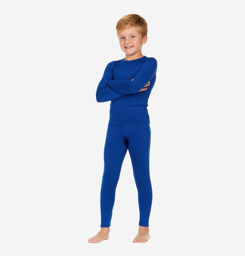Thermajohn Royal Blue Thermal Underwear For Boys Long Johns Set Winter Wear Gift